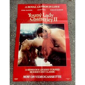 Young Lady Chatterley II (1986 Lightning Video) 24" x 36" VHS Promo Poster